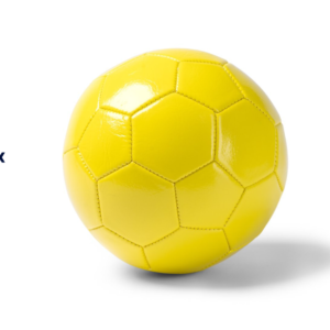 Stamina FB1796 - Jaune - FABIO Football en simili cuir taille 2